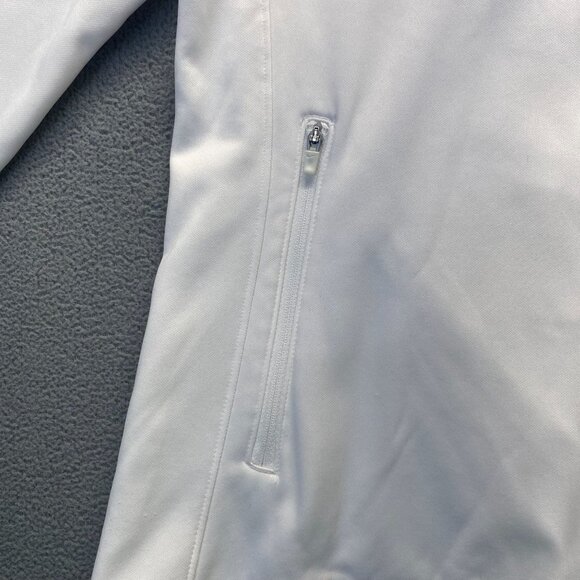Nike Sweater Womens Large White Therma Fit Golf Half Zip Pullover Fleece Mock - Picture 11 of 14